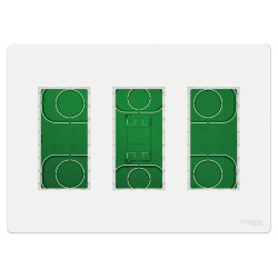 Вбудована коробка Schneider Electric NU173418 Unica System+ 3х2 (білий)