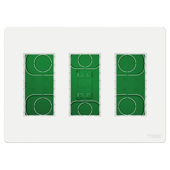Вбудована коробка Schneider Electric NU173418 Unica System+ 3х2 (білий)