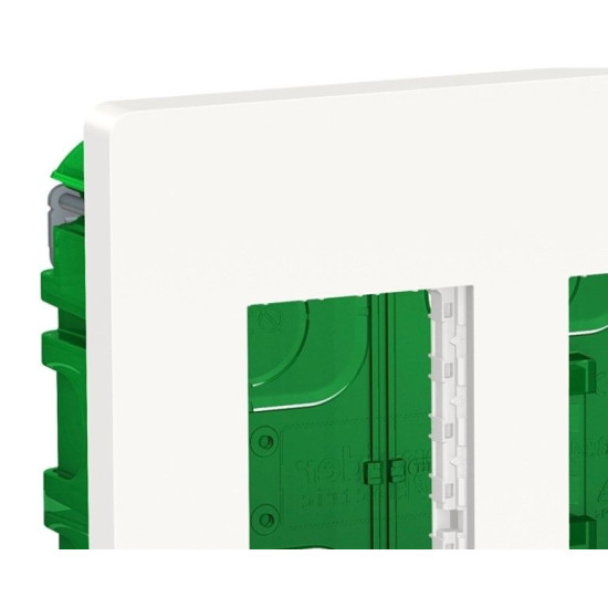 Вбудована коробка Schneider Electric NU173418 Unica System+ 3х2 (білий)