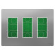 Вбудована коробка Schneider Electric NU173430 Unica System+ 3х2 (алюміній)