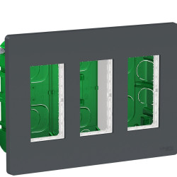 Встановлювальна коробка Schneider Electric NU173454 Unica System+ 3х2 (антрацит)