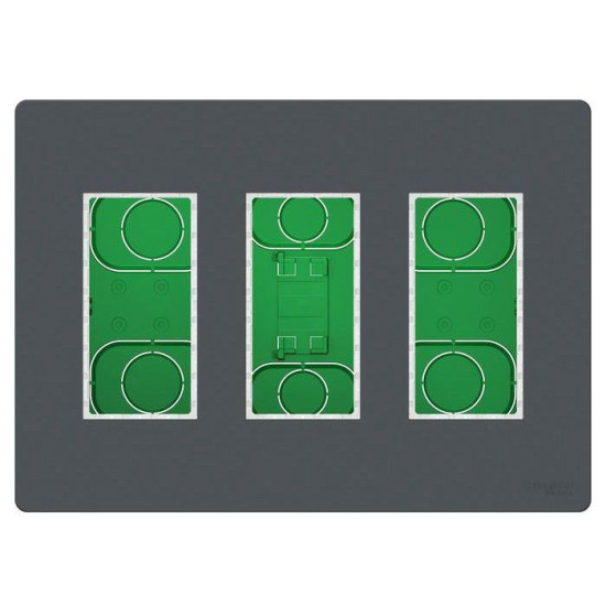 Встановлювальна коробка Schneider Electric NU173454 Unica System+ 3х2 (антрацит)