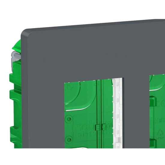 Встановлювальна коробка Schneider Electric NU173454 Unica System+ 3х2 (антрацит)