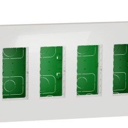 Встановлювальна коробка Schneider Electric NU174418 Unica System+ 4х2 (білий)