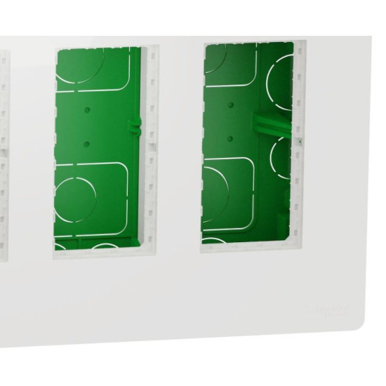 Встановлювальна коробка Schneider Electric NU174418 Unica System+ 4х2 (білий)