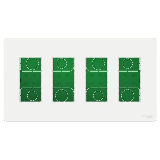 Встановлювальна коробка Schneider Electric NU174418 Unica System+ 4х2 (білий)