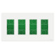 Встановлювальна коробка Schneider Electric NU174418 Unica System+ 4х2 (білий)