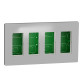 Встановлювальна коробка Schneider Electric NU174430 Unica System+ 4х2 (алюміній)