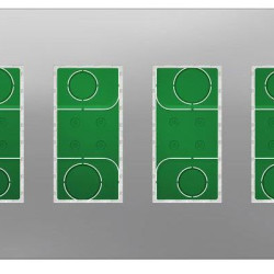 Встановлювальна коробка Schneider Electric NU174430 Unica System+ 4х2 (алюміній)