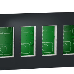 Встановлювальна коробка Schneider Electric NU174454 Unica System+ 4х2 (антрацит)