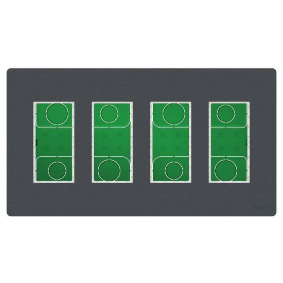 Встановлювальна коробка Schneider Electric NU174454 Unica System+ 4х2 (антрацит)