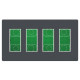 Встановлювальна коробка Schneider Electric NU174454 Unica System+ 4х2 (антрацит)