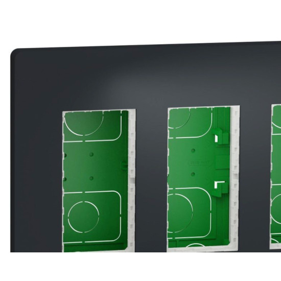 Встановлювальна коробка Schneider Electric NU174454 Unica System+ 4х2 (антрацит)