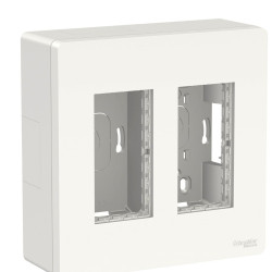 Накладна коробка Schneider Electric NU122418 Unica System+ 2х2 (білий)