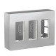Накладна коробка Schneider Electric NU123430 Unica System+ 3х2 (алюміній)