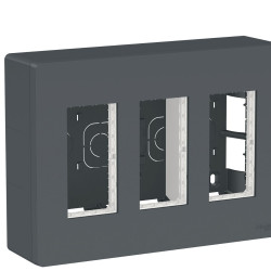 Накладна коробка Schneider Electric NU123454 Unica System+ 3х2 (антрацит)