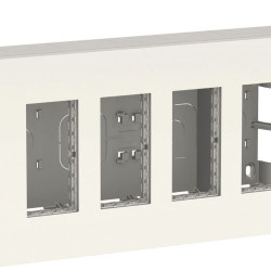Накладна коробка Schneider Electric NU124418 Unica System+ 4х2 (білий)