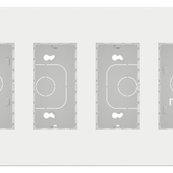 Накладна коробка Schneider Electric NU124418 Unica System+ 4х2 (білий)