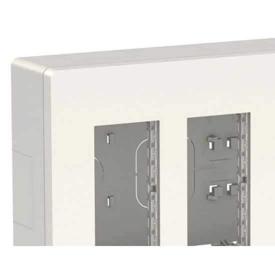 Накладна коробка Schneider Electric NU124418 Unica System+ 4х2 (білий)