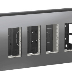 Накладна коробка Schneider Electric NU124430 Unica System+ 4х2 (алюміній)