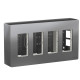 Накладна коробка Schneider Electric NU124430 Unica System+ 4х2 (алюміній)