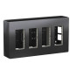 Накладна коробка Schneider Electric NU124454 Unica System+ 4х2 (антрацит)