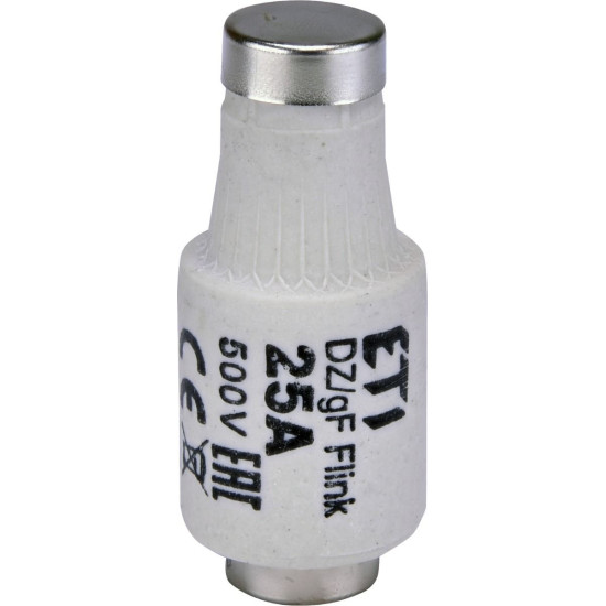 Запобіжник ETI 002312107 D II DZ 25A/500V