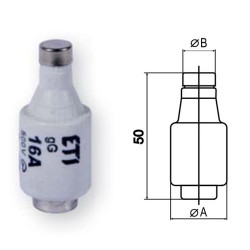 Запобіжник ETI 002312404 D II gG 10A/500V