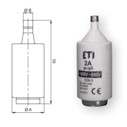 Запобіжник ETI 002313505 D III gG 16A/690V