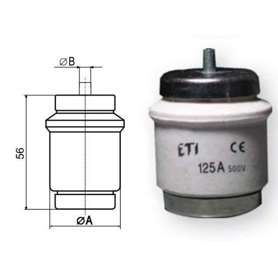 Запобіжник ETI 002315403 DV gG 200A/500V