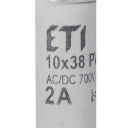 Запобіжник ETI 002625017 CH 10x38 gR-PV 2A 700V (50kA)