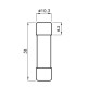 Запобіжник ETI 002625017 CH 10x38 gR-PV 2A 700V (50kA)
