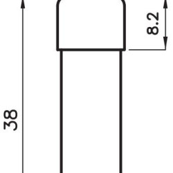Запобіжник ETI 002625019 CH 10x38 gR-PV 6A 700V (50kA)