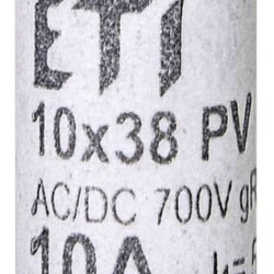 Запобіжник ETI 002625021 CH 10x38 gR-PV 10A 700V (50kA)