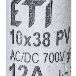 Запобіжник ETI 002625022 CH 10x38 gR-PV 12A 700V (50kA)