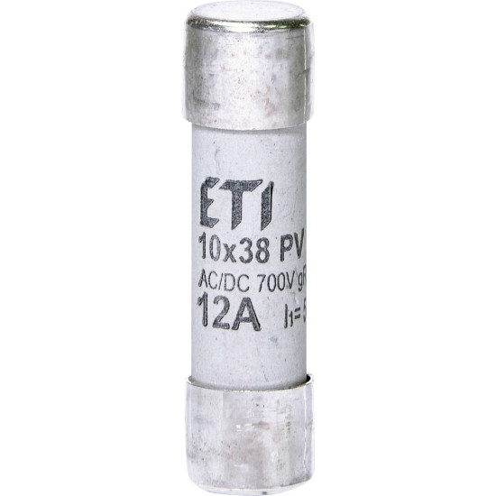 Запобіжник ETI 002625022 CH 10x38 gR-PV 12A 700V (50kA)