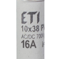Запобіжник ETI 002625023 CH 10x38 gR-PV 16A 700V (50kA)