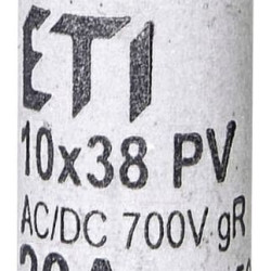 Запобіжник ETI 002625024 CH 10x38 gR-PV 20A 700V (50kA)