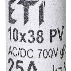 Запобіжник ETI 002625025 CH 10x38 gR-PV 25A 700V (50kA)