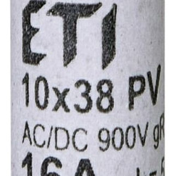 Запобіжник ETI 002625033 CH 10x38 gR-PV 16A 900V (50kA)