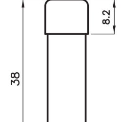 Запобіжник ETI 002625034 CH 10x38 gR-PV 20A 900V (50kA)