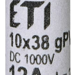 Запобіжник ETI 002625077 CH 10x38 gPV 12A 1000V (30kA)