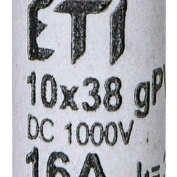 Запобіжник ETI 002625081 CH 10x38 gPV 16A 1000V (30kA)