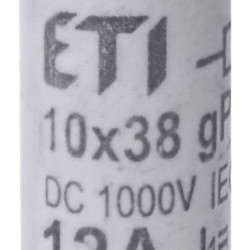 Запобіжник ETI 002625106 CH 10x38 gPV 12A 1000V (10kA) UL