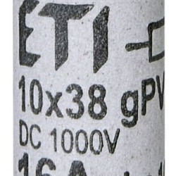 Запобіжник ETI 002625107 CH 10x38 gPV 16A 1000V (10kA) UL