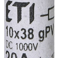 Запобіжник ETI 002625108 CH 10x38 gPV 20A 1000V (10kA) UL