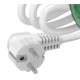 Розетковий блок Schneider Electric INS44000 1x(2К+З) (білий), що вбудовується в стіл.