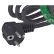 Розетковий блок Schneider Electric INS44001, що вбудовується в стіл, 1х(2К+З) (антрацит)