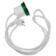 Розетковий блок Schneider Electric INS44004 (2К+З)+USB тип А (білий), що вбудовується в стіл.