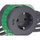 Розетковий блок Schneider Electric INS44005 (2К+З)+USB тип А (антрацит), що вбудовується в стіл.